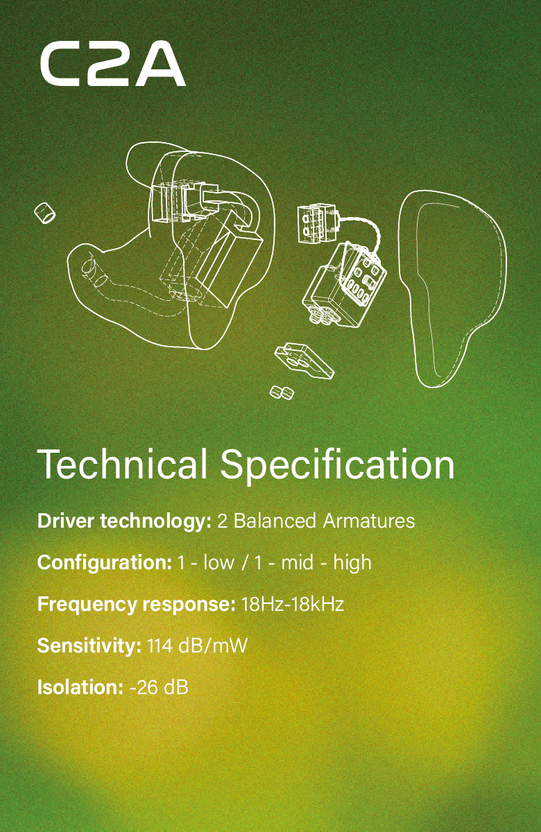 Technical specification for the Cosmic Ears C2A
